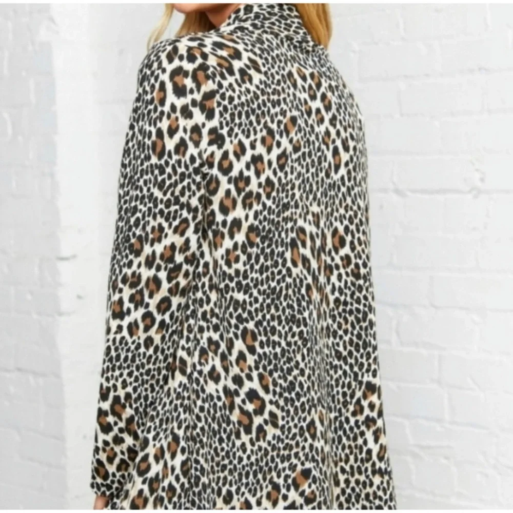 1 LEFT! Taupe Animal Print Cardigan - Picture 5 of 5